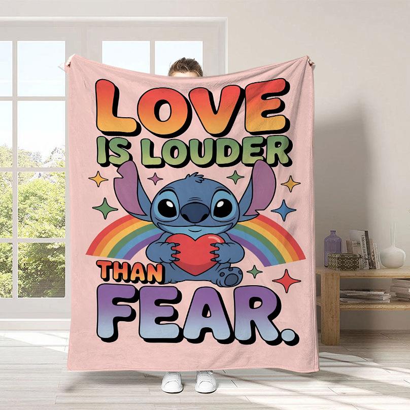 Couverture Dessin Animé Stitch Couverture Peluche Mignonne Stitch Couverture Quatre Saisons