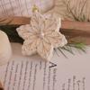 Glitter Christmas Pendant Plastic Christmas Home Decoration  New Year