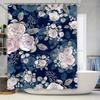 Tenda da Doccia con Motivo a Foglie Tessuto Impermeabile per Decorazioni da Bagno Vari Colori Disponibili Facile Installazione con Gancio Ri