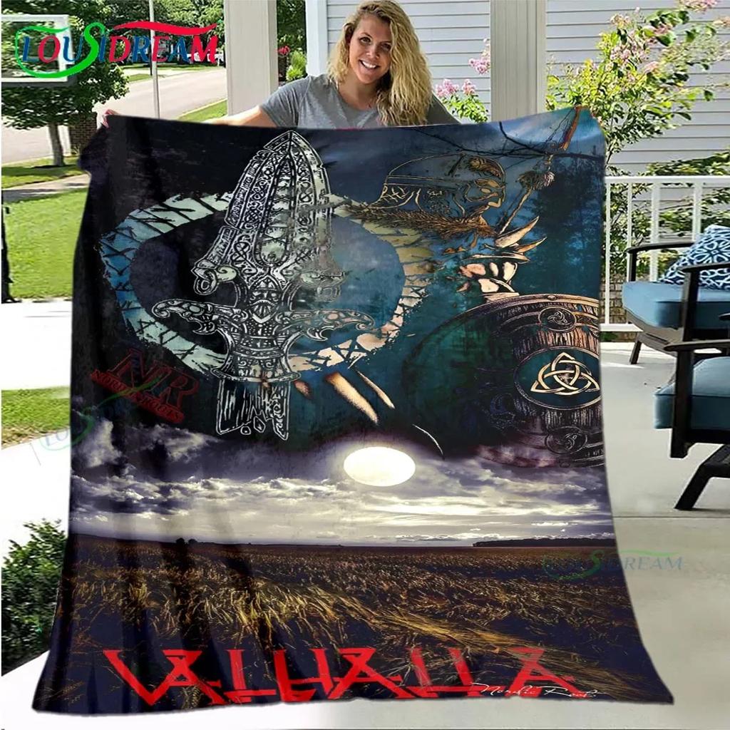 Nordische Wikinger-Mythologie Weiche Decke Sport Wohnzimmer Schlafzimmer Sofa Bett Decke Geburtstagsgeschenk Reise Büro Mittagspause Decke