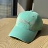 Spring and summer new big head circumference pure cotton soft top baseball cap, letter wide brim men's peaked cap, versatile casual sunshade