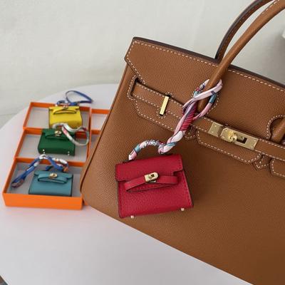 Bag Pendant Cute Earphone Bag Leather Car Keychain