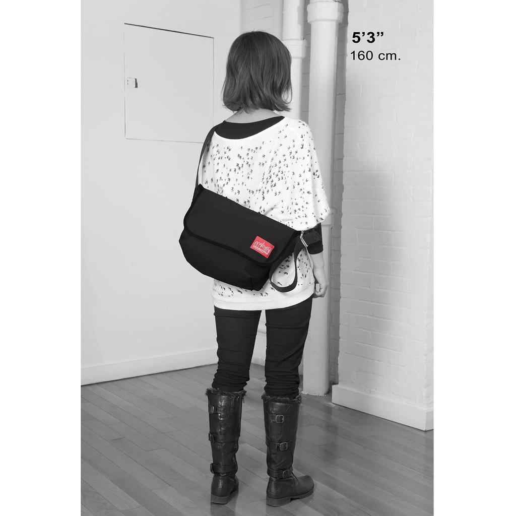 Genuine Vintage Messenger Messenger Bag MP1606VJR Black [Manhattan Portage] [Official]