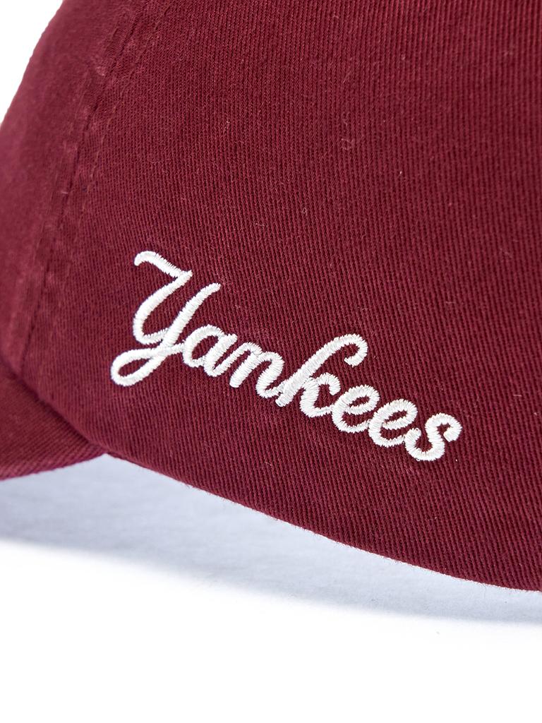 Emelbi Signature Unstructured Ball Cap Ny (Wine)