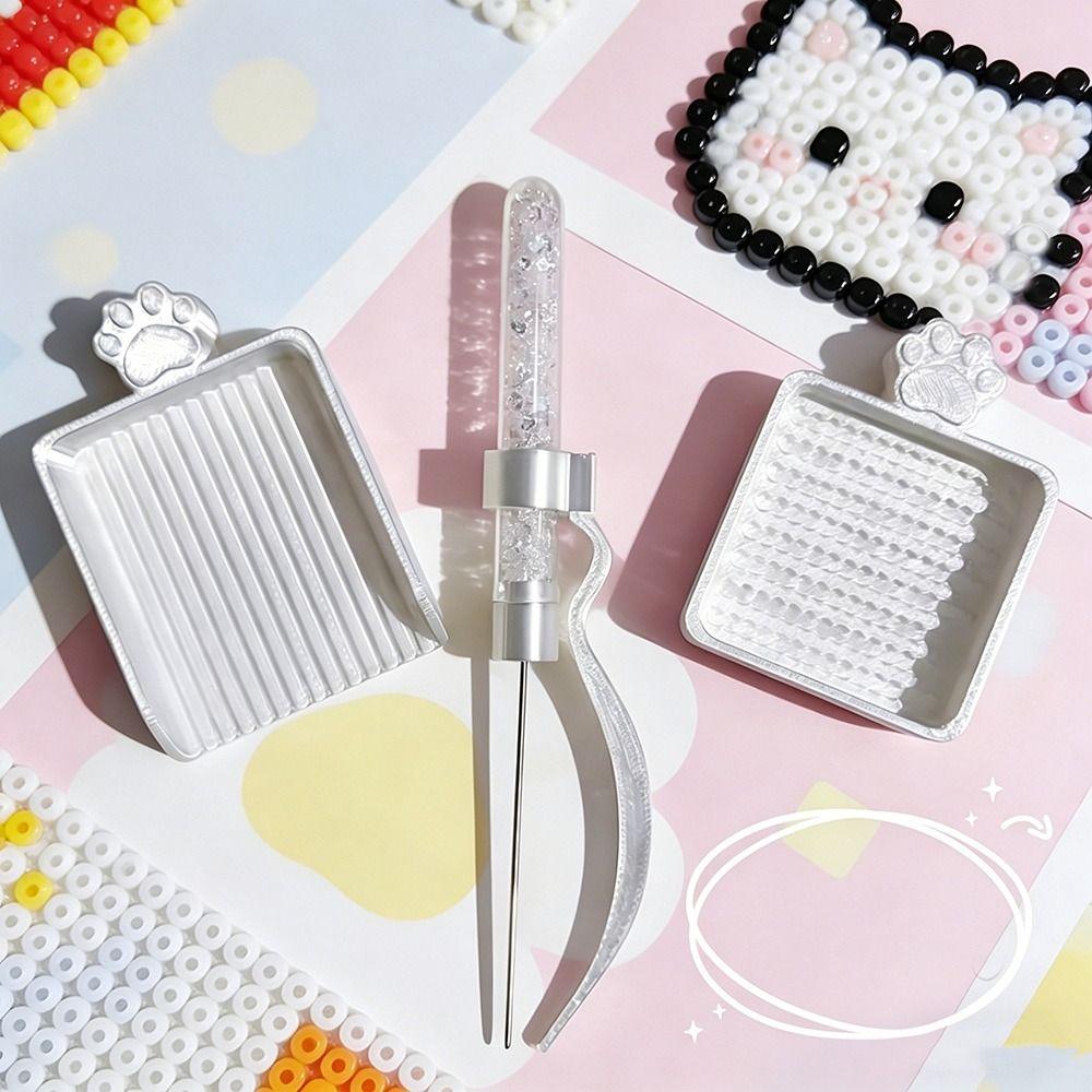 3PCS Cat's Paw Fuse Bead Pen Set DIY Collage Bead Tool New Bead Pick Pen