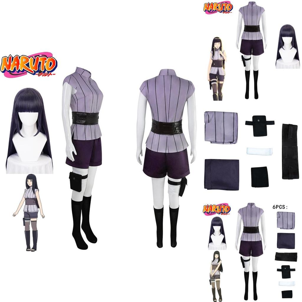 Naruto Hyuga Hinata Cosplay Costume Halloween Outfit Carnival Set Gift