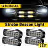 8x LED Light Bright Strobe Truck Car Hazard Beacon Emergency Flash Signal Lamps