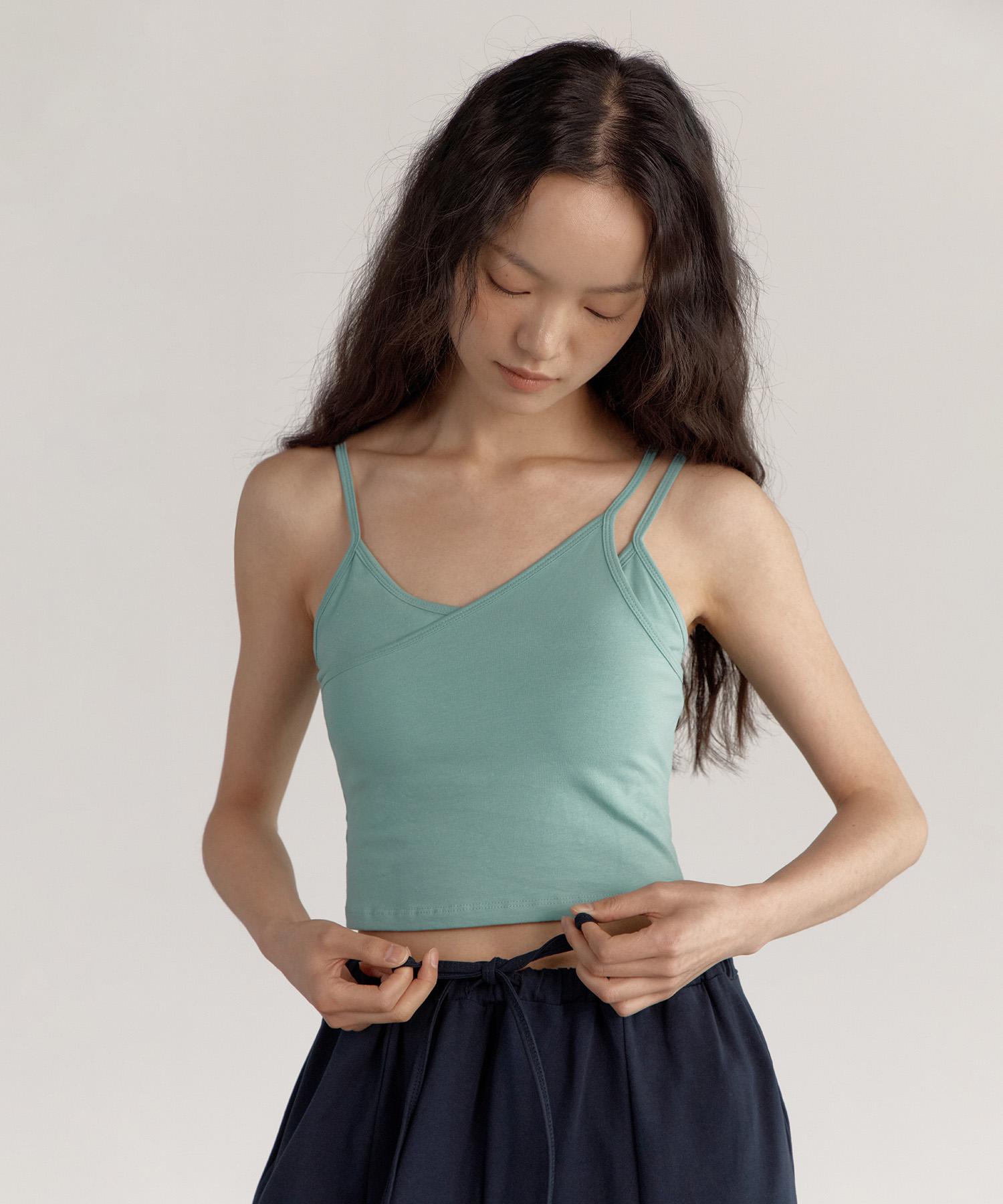 Diyani Maha Mudra Crop Tank (Evergreen) Free