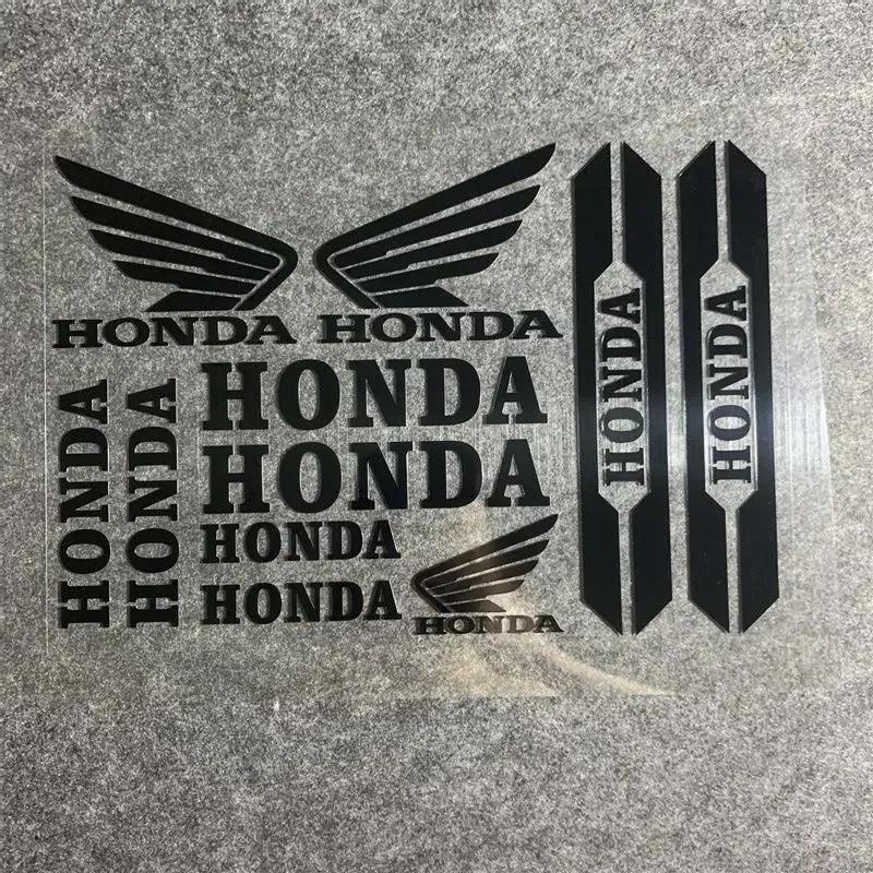 ABO2 New Motorcycle Sticker Racing Helmet Car Suitable for Honda Sticker Reflective Sticker Waterproof Sun Protection Car Decor