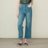 Women Fringe Mid Denim Pants B6m5p368