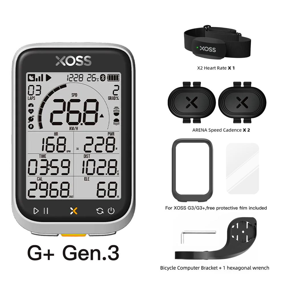 XOSS Nuevo G3 Gen3 GPS Ciclocomputador Velocímetro Rastreador Bluetooth Impermeable Bicicleta de Carretera Cadencia Velocidad Cuentakilómetros de Bicicleta