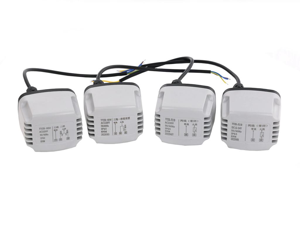 1/2" 3/4" 1" IP65 Wasserdichtes Motorisiertes Kugelventil 3-Draht 2 Steuerung Normal Geschlossen Messing Elektrisches Kugelventil 8NM Drehmomentmotor