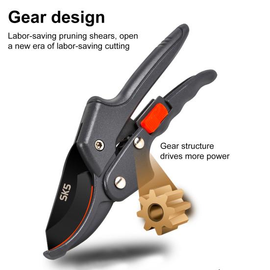 Pruning Shears with Ultra Sharp Blades Ergonomic Handle Safety Mechanism Multipurpose