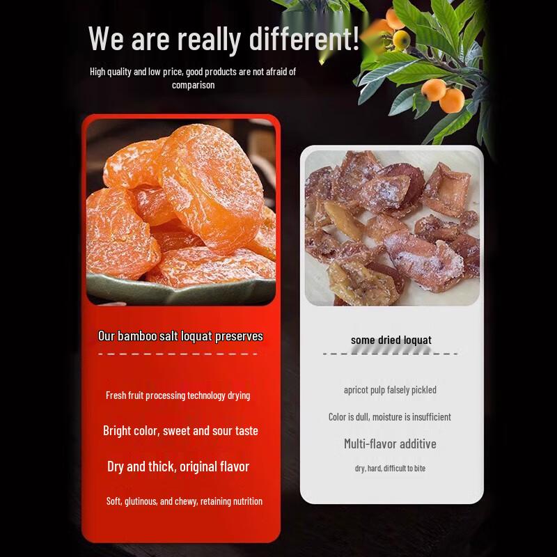 Qiaoweiwei Dried Seedless Loquat Fruit