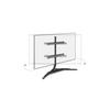 Support mural pour écran plat One For All sur pied pour meuble / TV Stand Design Table Top - Dark/Anthracite - Orientable 180 - VESA