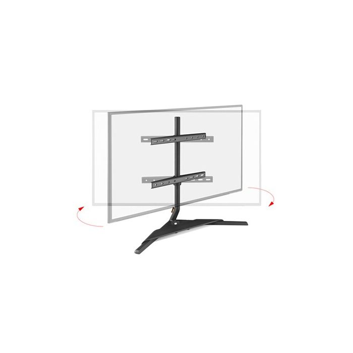 Support mural pour écran plat One For All sur pied pour meuble / TV Stand Design Table Top - Dark/Anthracite - Orientable 180 - VESA