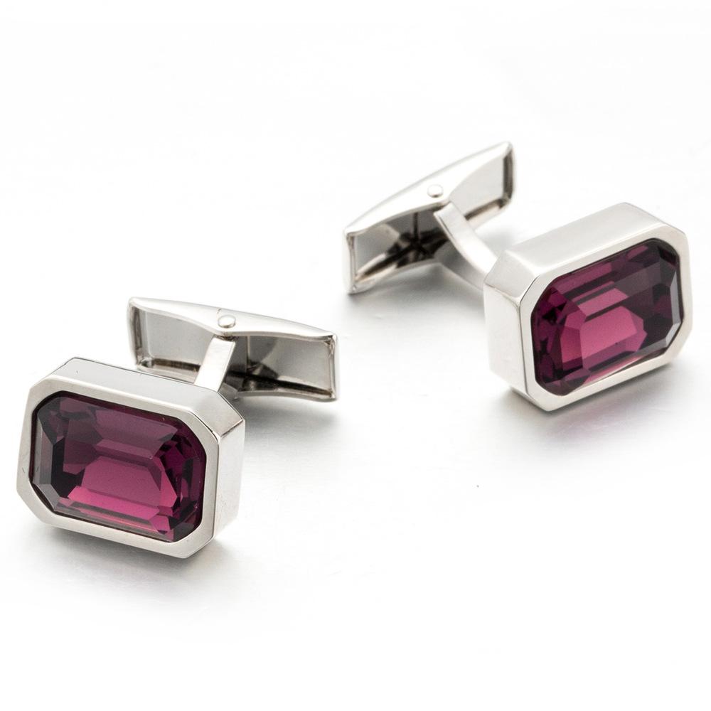 Премиальные французские запонки для рубашки, хрустальные запонки, запонки для смокинга запонки 175 800 silver серебряный