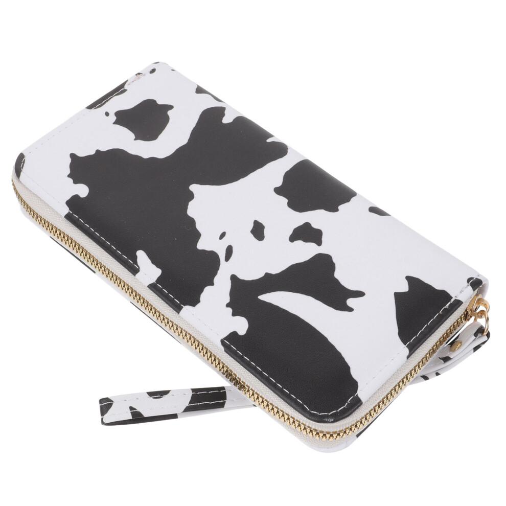 Cow Print Slim Wallet Fashion Multi compartment Ladies Women