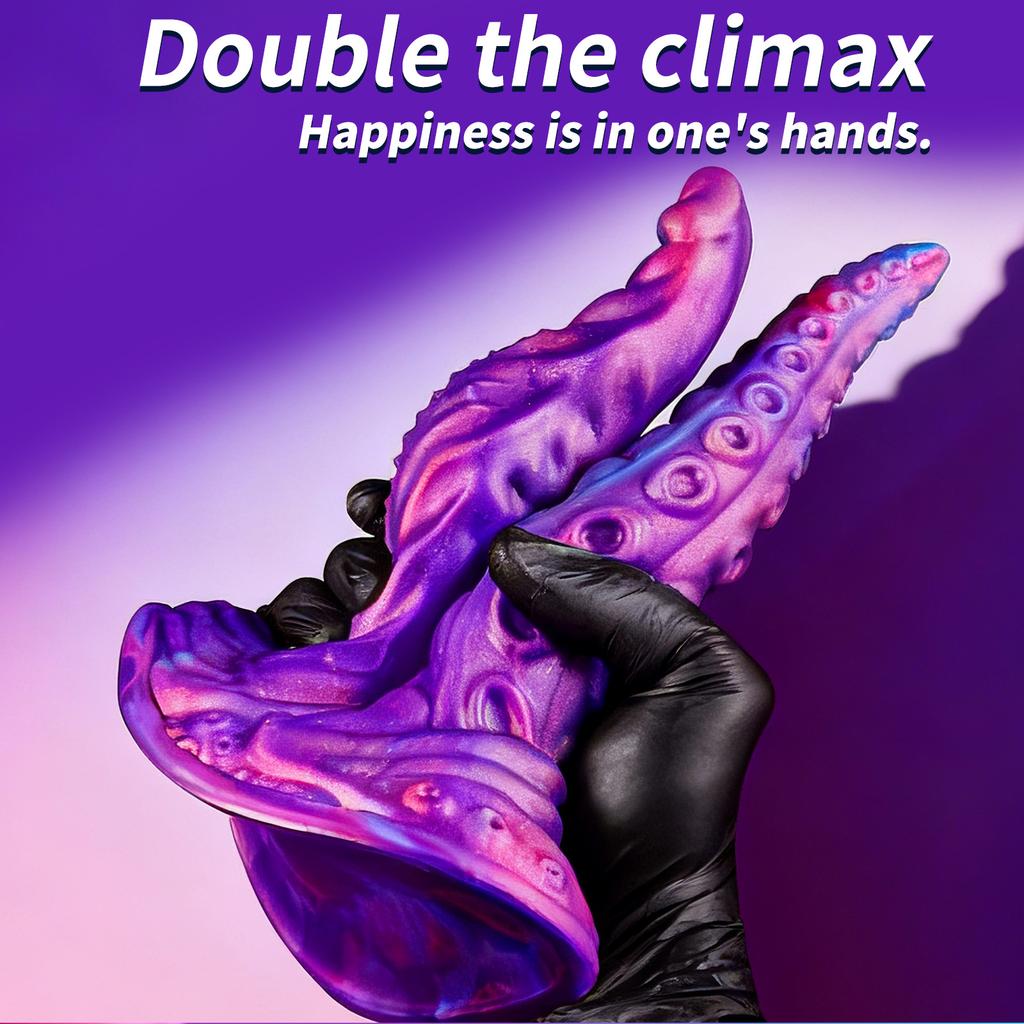 Alien Animal Penis Double Headed Masturbator Silicone Double Tentacle For Two Men And Women In The Backyard Adult Sexual Products