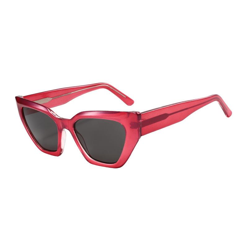 Cat'S Eye Retro Small Frame Sunglasses Street Niche Sunglasses Exaggerated Wear Plain Glasses