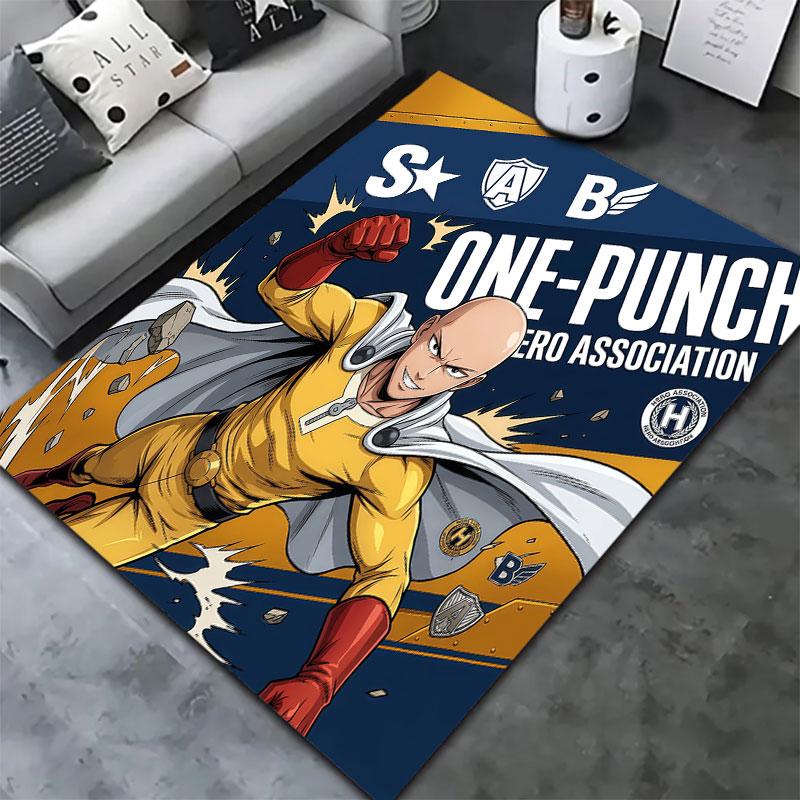 Onepunch Man Carpet Rug For Living Room Bedroom Home Sofa Decoration Kids Play Nonslip Floor Mat