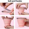2025 Latest Model 2 Pack Collapsible Cup, Silicone Collapsible Travel Cup