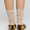 DEPOUND Sheer Knit Socks - Light Beige
