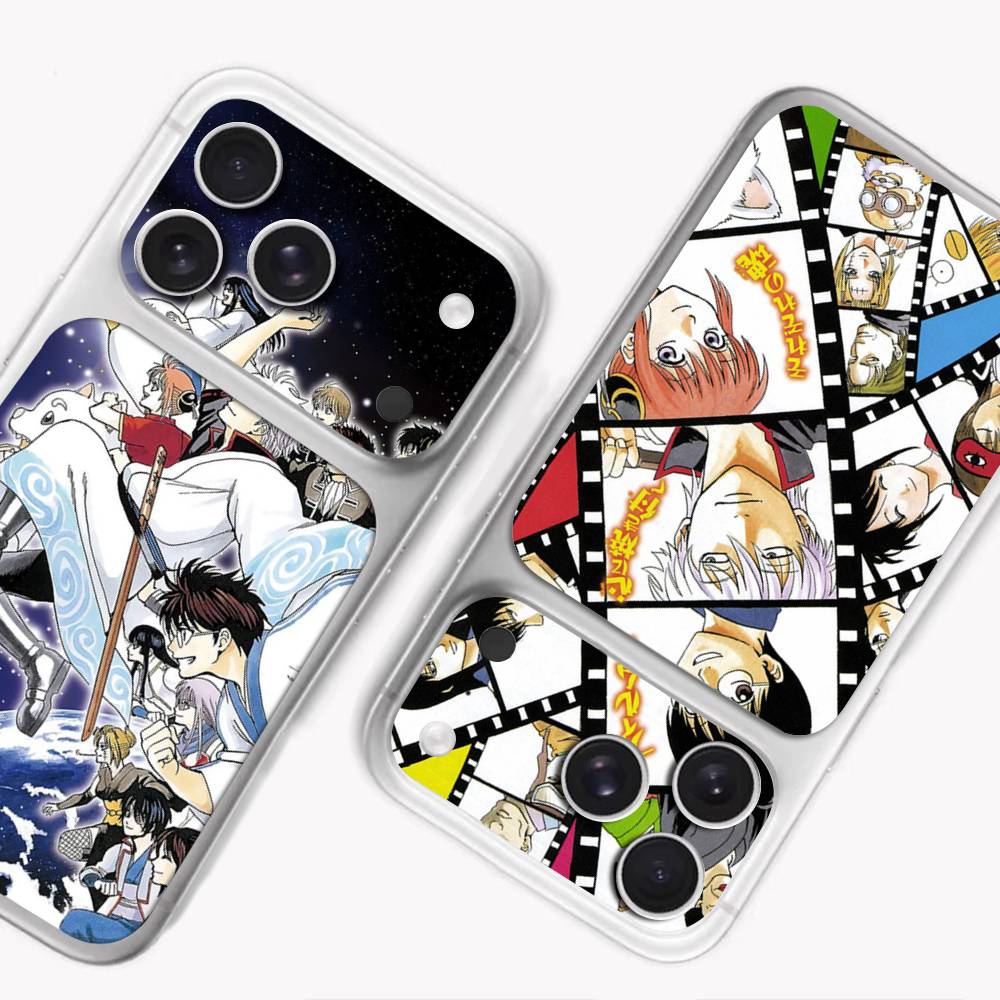 Funny Anime GINTAMA Protective Back Wrap Skin Decal Sticker For IPhone 17 Pro 17 Pro Max