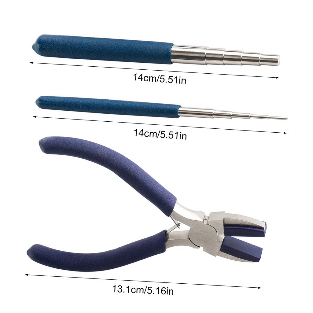 Juego de Plantilla Multiusos para Hacer Joyería con Clavijas de Acero Resistentes Portátiles para Fabricar Collares, Pulseras y Adornos