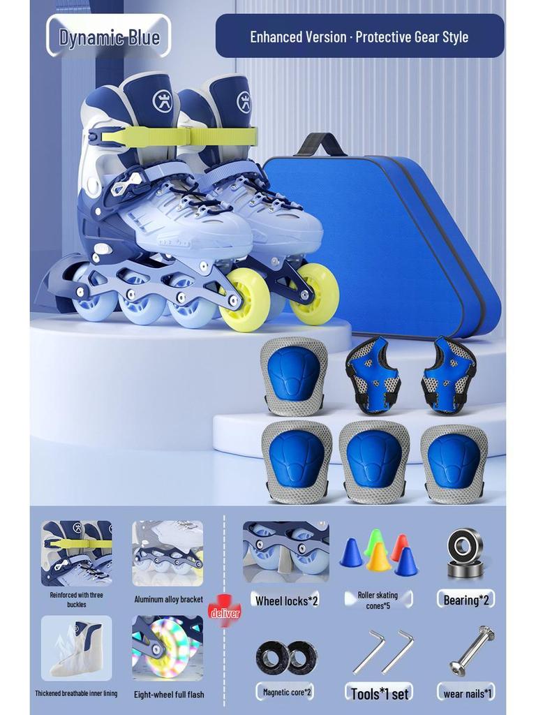 Children's Roller and Ice Skates - Ages 6-12, Beginner to Pro, Boys & Girls Inline Skates