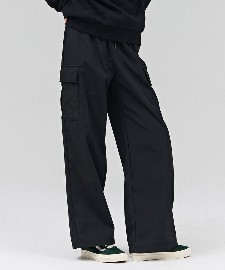 CHASECULT Women'S Wide Bonded Cargo Pants - Black