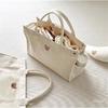 Korean INS Mommy Bag Multifunctional Canvas Tote Handbag Fashionable Large Capacity Maternity Mom Bag