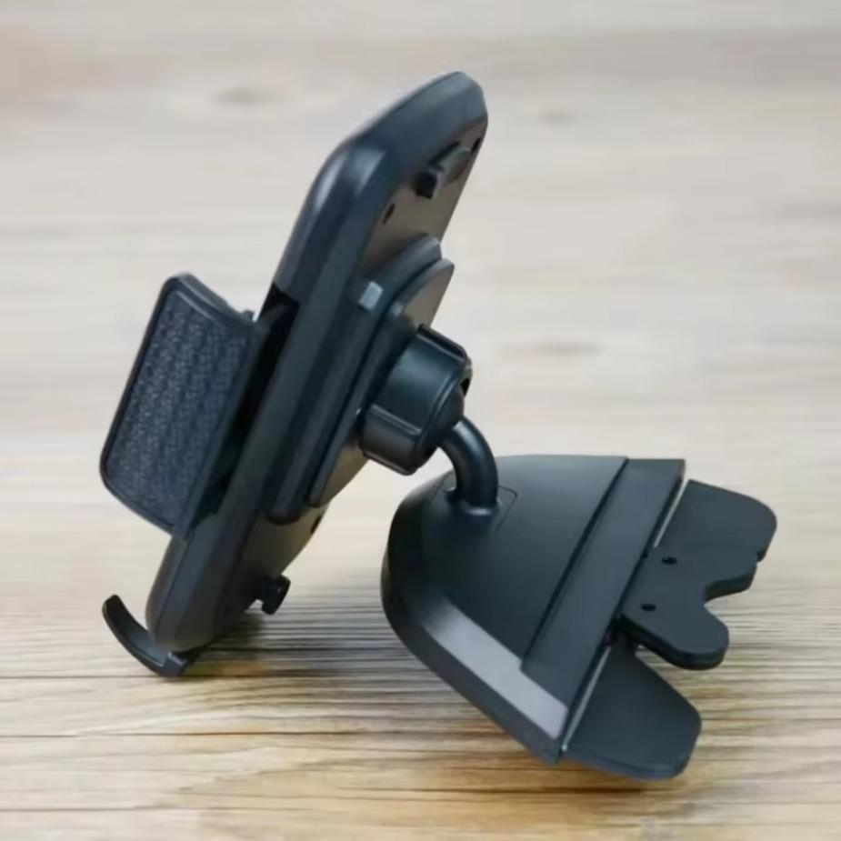 360° Rotatable Universal Car Phone Mount Stand CD Slot One-Touch Release Car Phone Holder for 4-12 Inch Mobile Phone and Tablet