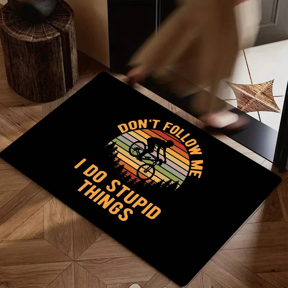 

Downhill Mountain Biking Floor Mat Suitable For Living Room Kitchen Bathroom Non-slip Mat Household Foot Mat 40x60cm