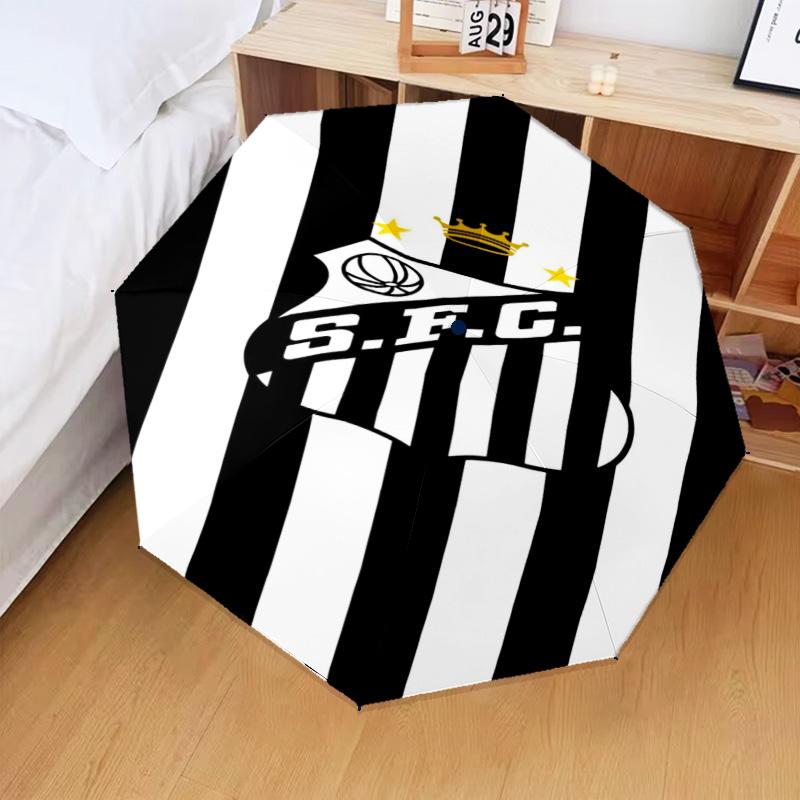 1PC Fc Crest Design Printed Umbrella Folding umbrella, automatic umbrella 8-Frame for Travel, camping Fan gifts Christmas Gifts
