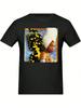 Erykah Badu L Men's Cotton Short Sve T-Shirt Print Graphic Outdoor T Shirts Black