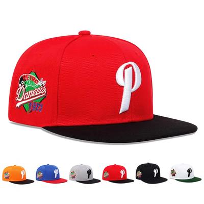 Unisex Hip-hop kšiltovky s vyšívanými písmeny P, ležérní a nastavitelné baseballové čepice pro venkovní použití,