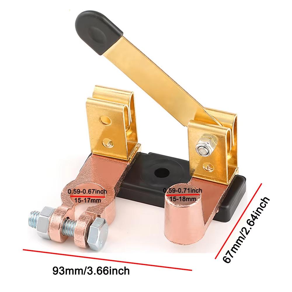 Top Post Knife Blade Series Switch Battery Disconnect Switch 12V / 24V Amps Knife Blade Isolator Power Cutoff Switch