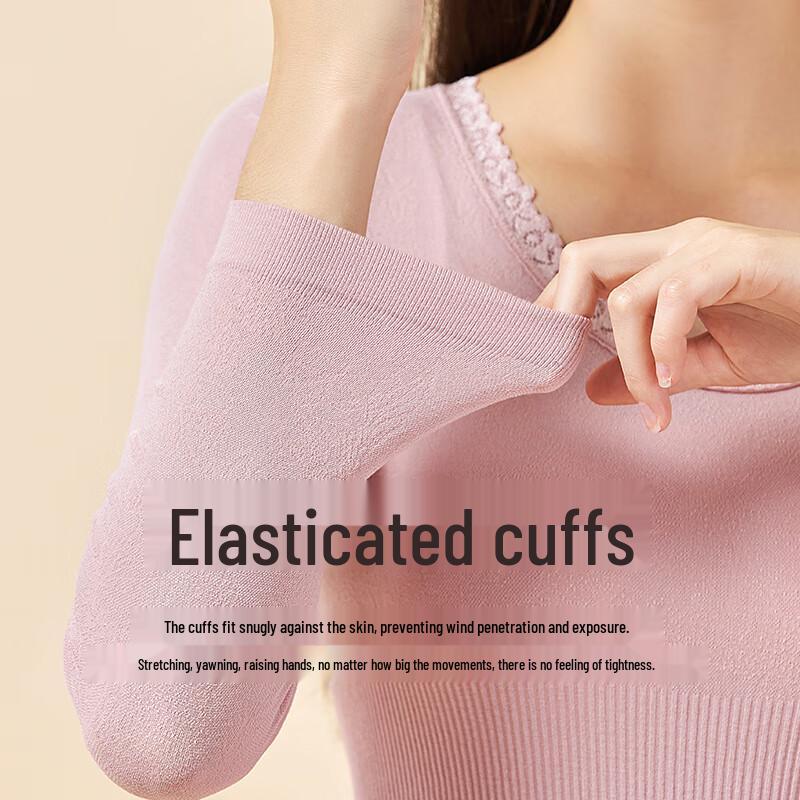 LANGSHA Women's Modal Cotton Slim-Fit Thermal Underwear Set