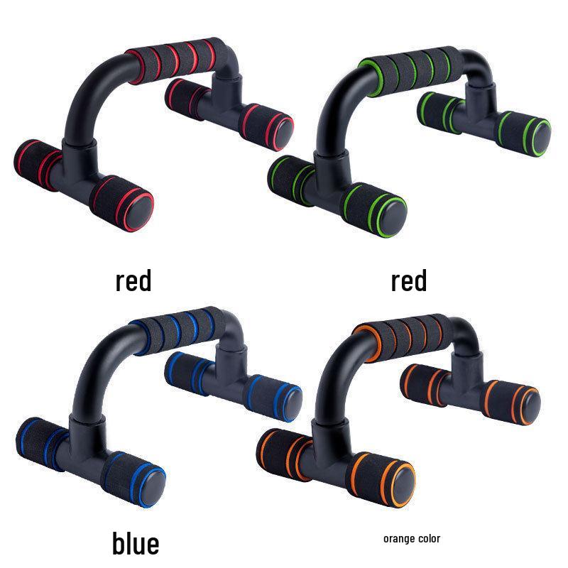 H-Shaped and I-Shaped Push-Up Stand for Indoor Fitness and Chest Muscle Training.
