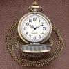 Weird town pocket watch triangle retro personality creative flip style retro couple neck necklace watch hanging watch