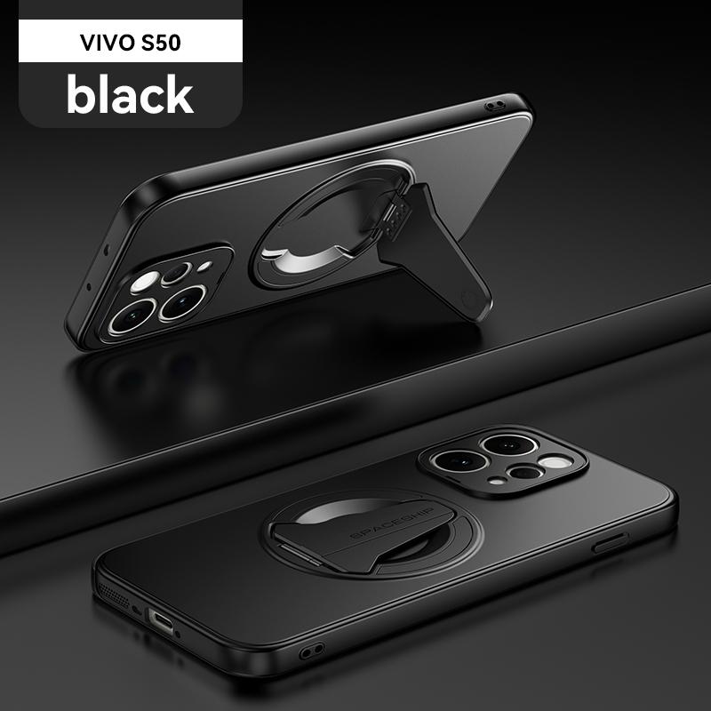 

Для Vivo S50 и Vivo S50 Pro Mini Чехол Магнитное Всасывание Металлические Цвета Стиль Космического Корабля Подставка Мягкое Покрытие Чехол Оболочка Не PC