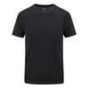 Plus Size Summer Men's Outdoor Casual Quick Drying Solid Color Elastic T-shirt