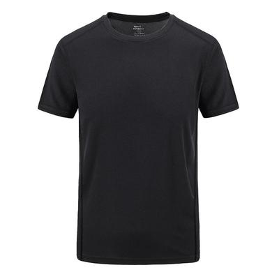 Plus Size Summer Men's Outdoor Casual Quick Drying Solid Color Elastic T-shirt