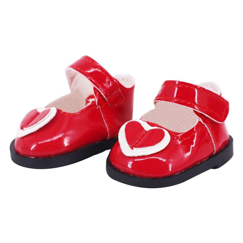 5CM Mini Doll Leather Boots Shoes Doll Butterfly Princess Shoes 20cm Cotton Doll Shoe  Kids Gifts