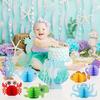 Yousheng Ocean Sea Animal Honeycomb Centerpiece Under The Sea Party Decorations Fish Crab Turtle Seahorse Ocean Theme Birthday Party Supplies