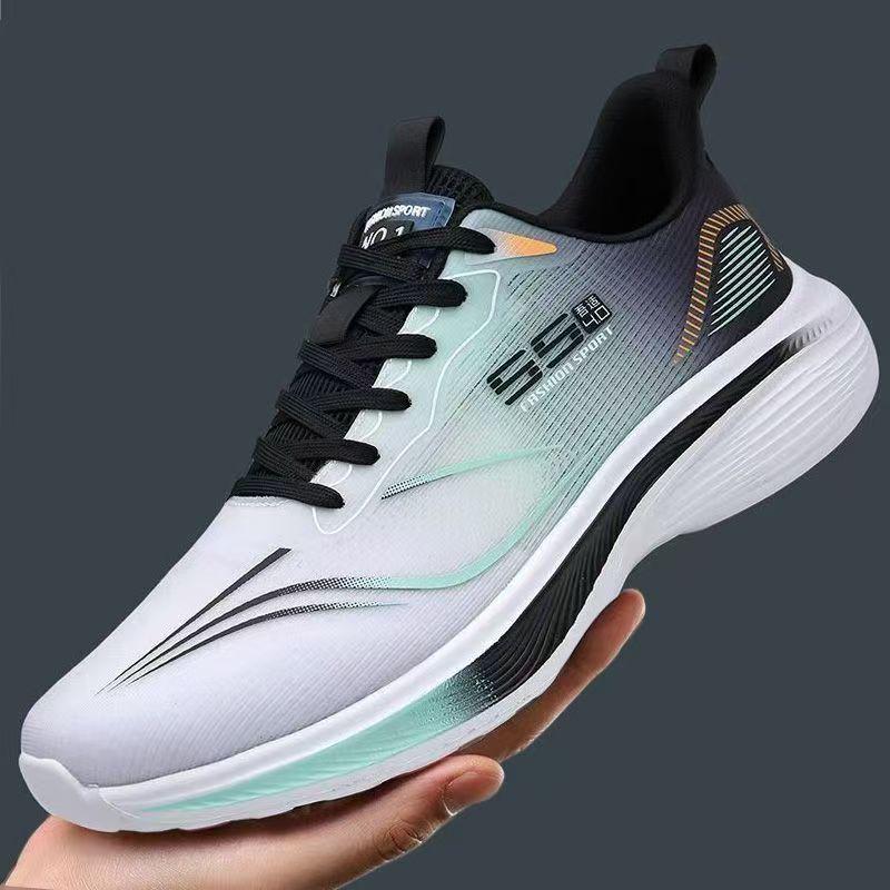 Men's Fashionable Lightweight Shock-Absorbing Sneakers, Breathable & Odor-Free, Height-Boosting Casual Running Shoes (Sizes 36-46)