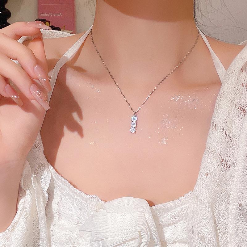 Japanese & Korean Style Geometric Titanium Steel Necklace - Women's Clavicle Chain Collection