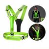 Reflective Vest Harness For Running Bike Double 2X Led Usb Pocket