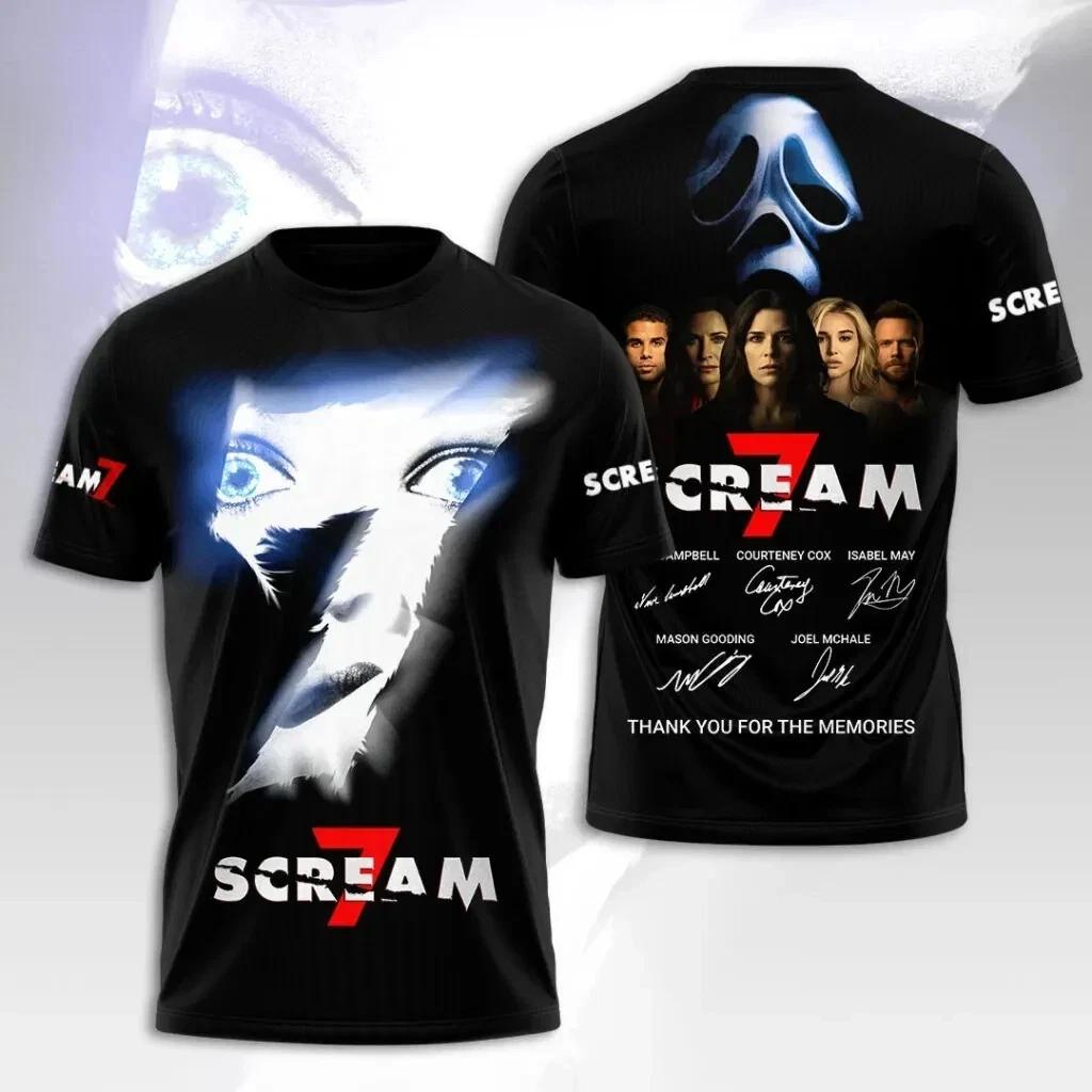 Scream 7 Movie, 2026 Horror Film All Over Print Shirt - Size S to 5XL M866 S